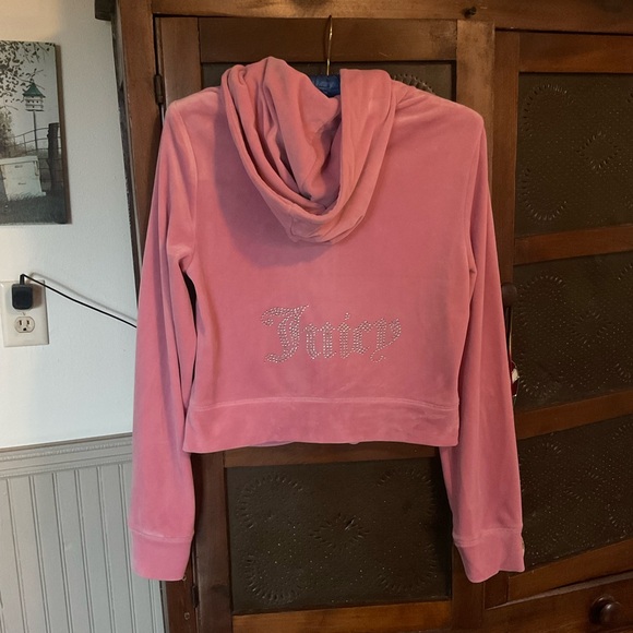 Juicy Couture Pink Bling Tracksuit Jacket Pants M - Picture 7 of 11